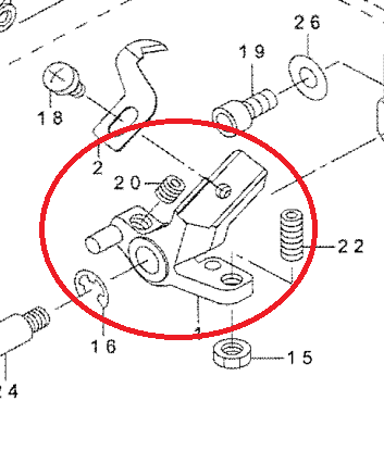 CUTTING KNIFE MOVING ARM, T