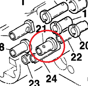 FEED BAR LIFT BUSHING FRONT/LEFT