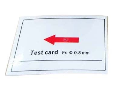 HASHIMA NEEDLE DETECTOR TEST CARD 0.8