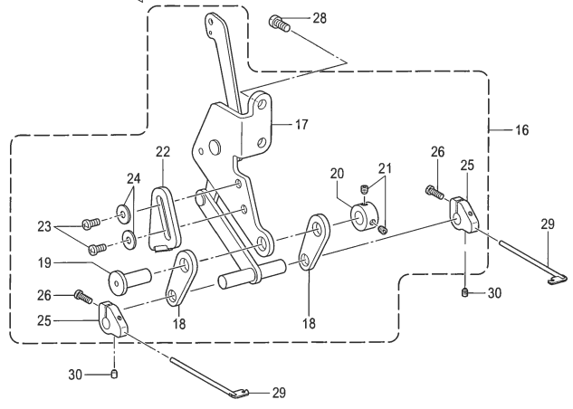 THREAD WIPER LINK ASSSY