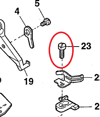 PRESSER FOOT SCREW  [3-0.5X5.5]